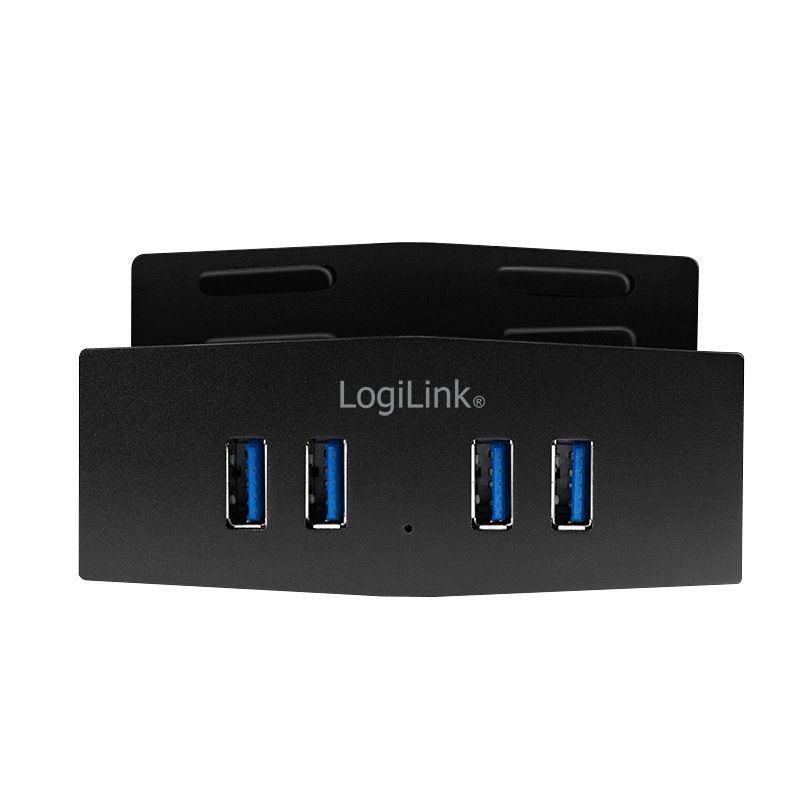 HUB extern LOGILINK, porturi USB USB 3.0 x 4, conectare prin USB 3.0, negru, 