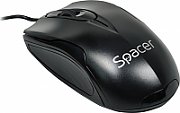 MOUSE  Spacer, PC sau NB, cu fir, USB, optic, 800 dpi, butoane/scroll 3/1, , negru, 