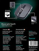 MOUSE  Spacer, PC sau NB, wireless, 2.4GHz, optic, 1000 dpi, butoane/scroll 3/1, , negru, 