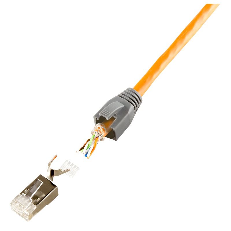 MANSON mufe RJ-45 LOGILINK pt. cablu UTP, FTP, SFTP, Cat6, RJ-45 (T), plastic, 50 buc, 