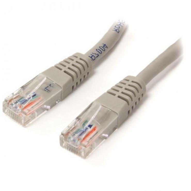 Patch cord Spacer  RJ45, 7.5 m, alb