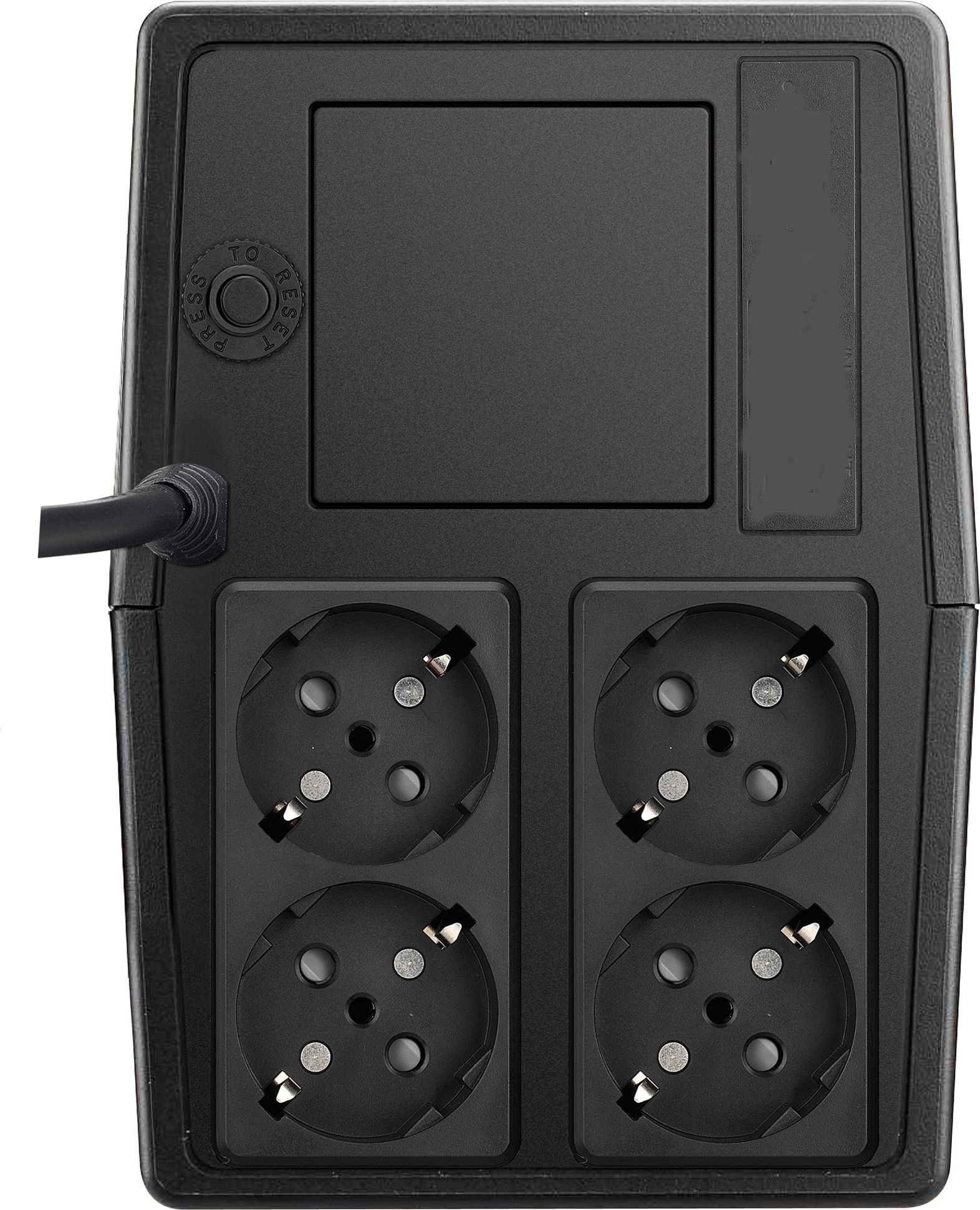 UPS MUSTEK  Offline (fara AVR),   600VA/ 300W, 6 x socket Schuko, indicatie status cu LED, 1 baterie 12V/4.5Ah, Backup: 5 min., incarcare: pana la 6h, conector USB, combo RJ45, 