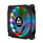 VENTILATOR CHIEFTEC PC 120x120x25 mm, ADD RGB LED, 3 buc. in pachet & HUB & telecomanda 