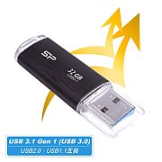 Silicon Power Blaze B02 USB flash drive 32 GB USB Type-A 3.2 Gen 1 (3.1 Gen 1) Black