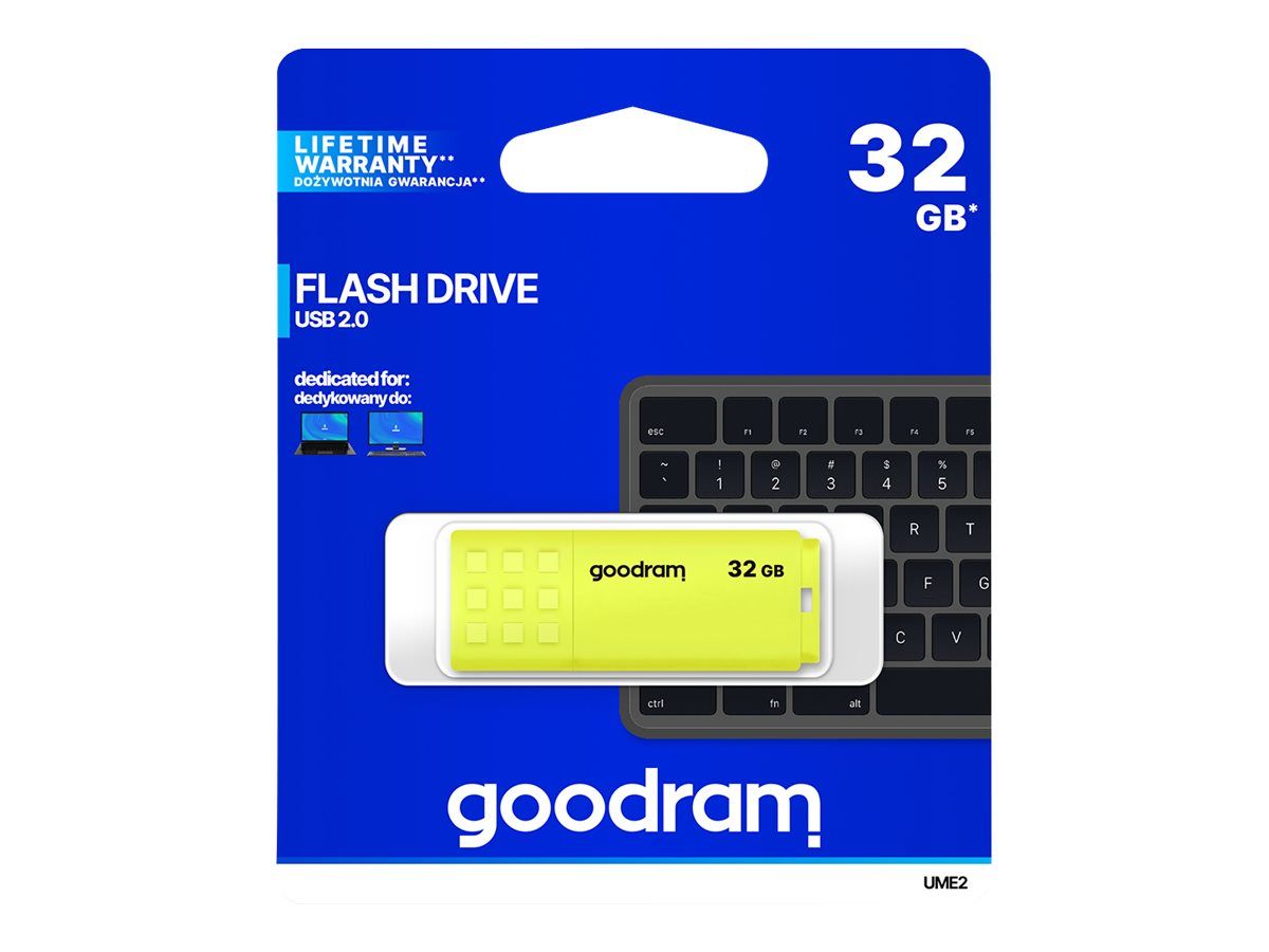 GOODRAM UME2-0320Y0R11 GOODRAM memory USB UME2 32GB USB 2.0 Yellow_1