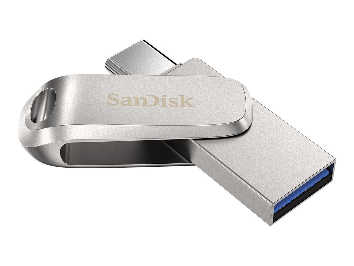 SanDisk Ultra Dual Drive Luxe USB flash drive 64 GB USB Type-A / USB Type-C 3.2 Gen 1 (3.1 Gen 1) Stainless steel_4