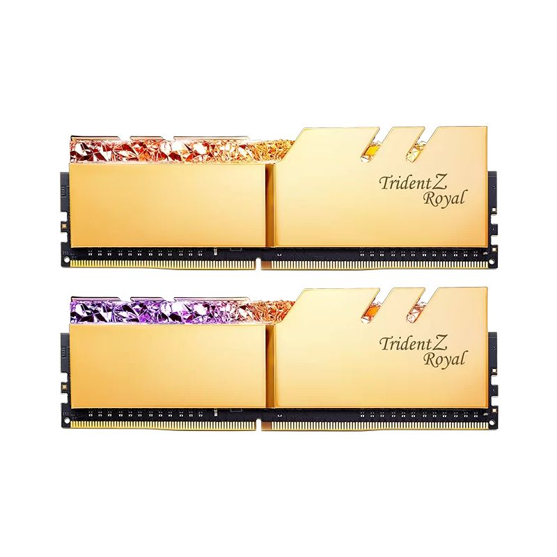 G.SKILL F4-4266C19D-16GTRG G.Skill Trident Z Royal DDR4 16GB (2x8GB) 4266MHz CL19 1.4V XMP 2.0 Gold_1