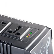 nJoy | PWAV-10003PL-AZ01B | Paladin 1000 | Stabilizator de tensiune | 1000 VA | 500W | Tower | Nr iesiri 3 Universal Socket | Intrare Schuko | Display digital