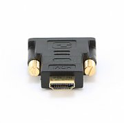 ADAPTOR video GEMBIRD, HDMI (T) la DVI-D SL (T), conectori auriti, black, 