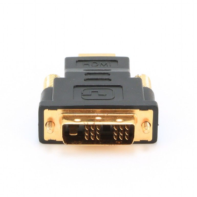 ADAPTOR video GEMBIRD, HDMI (T) la DVI-D SL (T), conectori auriti, black, 