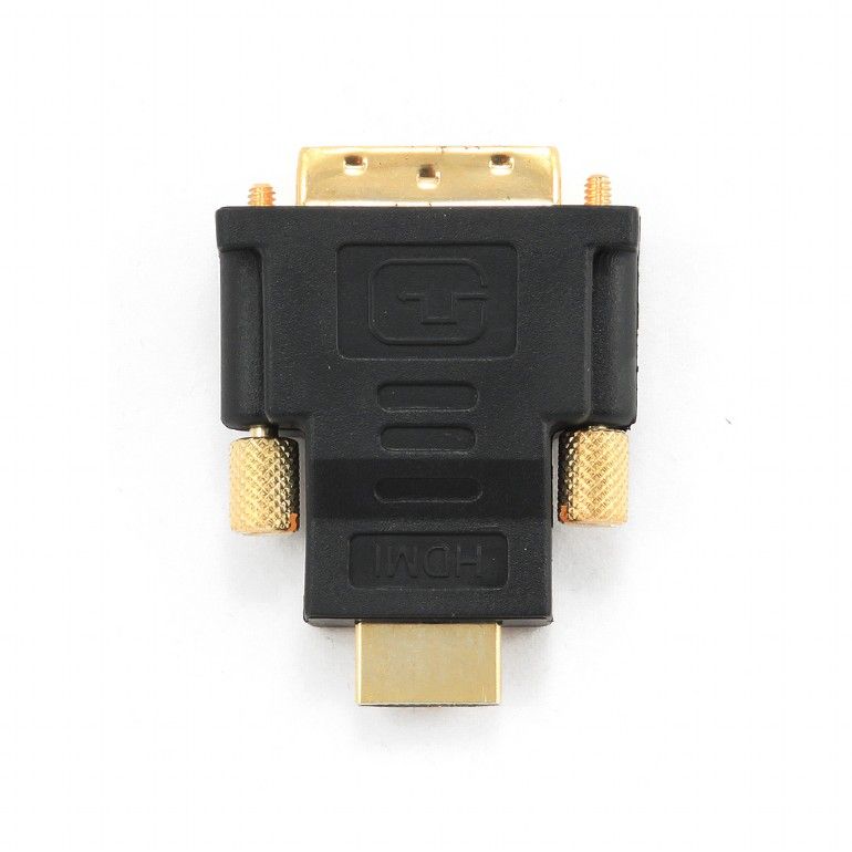 ADAPTOR video GEMBIRD, HDMI (T) la DVI-D SL (T), conectori auriti, black, 