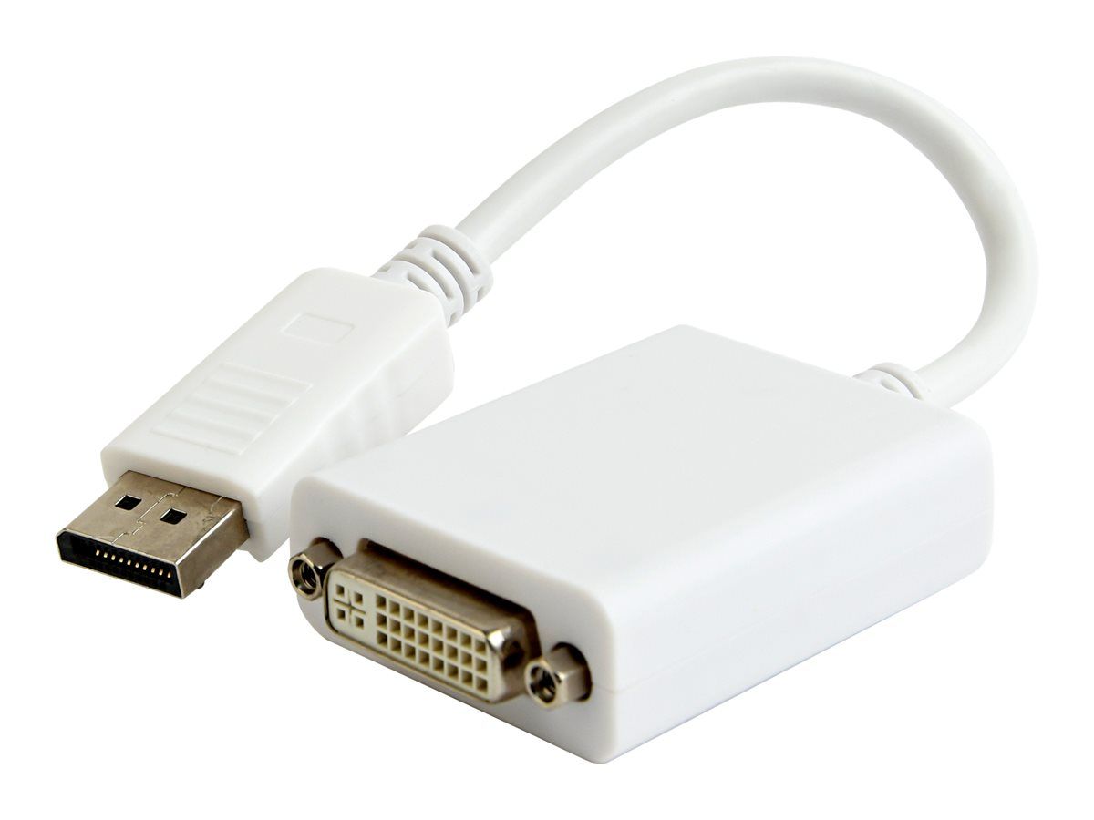 CABLU video GEMBIRD, adaptor DisplayPort (T) la DVI-I DL (M), 10cm, rezolutie maxima 4K UHD (3840 x 2160) la 30 Hz, alb, 