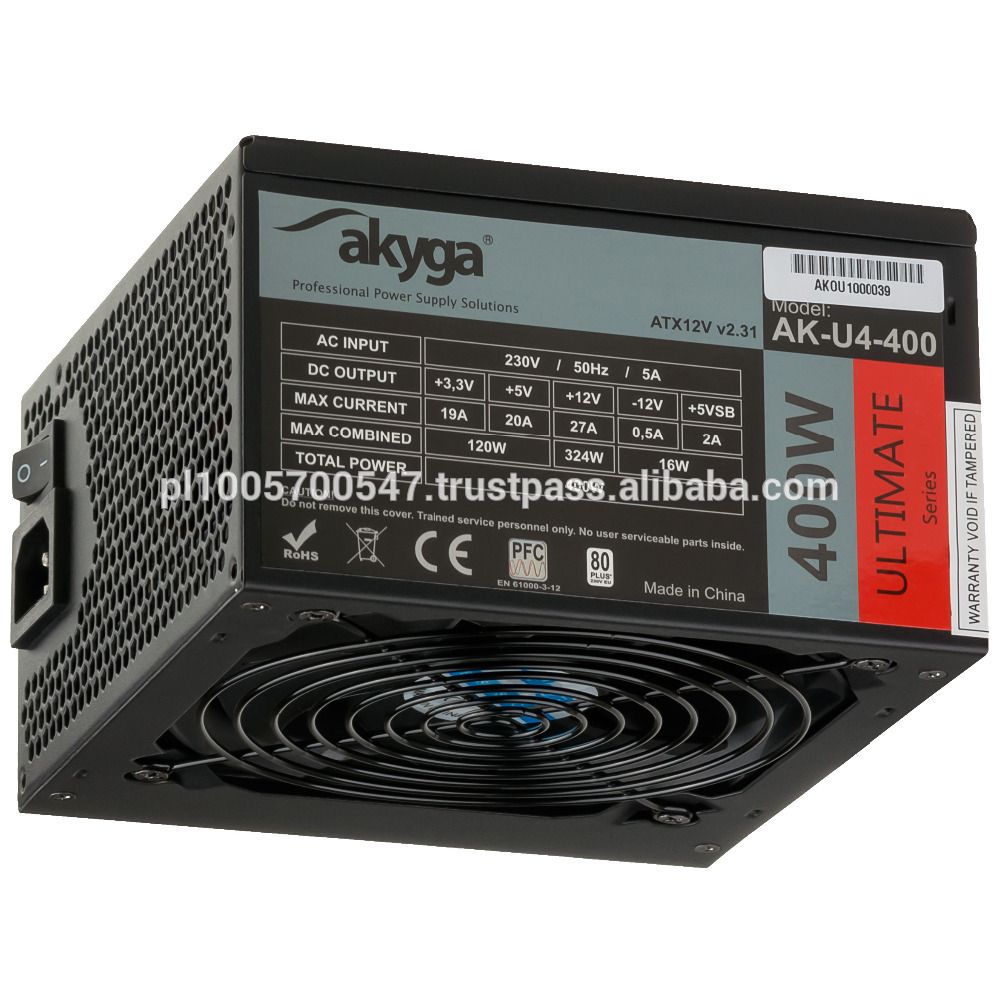 AKY AK-U4-400 Akyga Ultimate ATX Power Supply 400W AK-U4-400 80+Bronze Fan12cm P8 4xSATA PCI-E_1