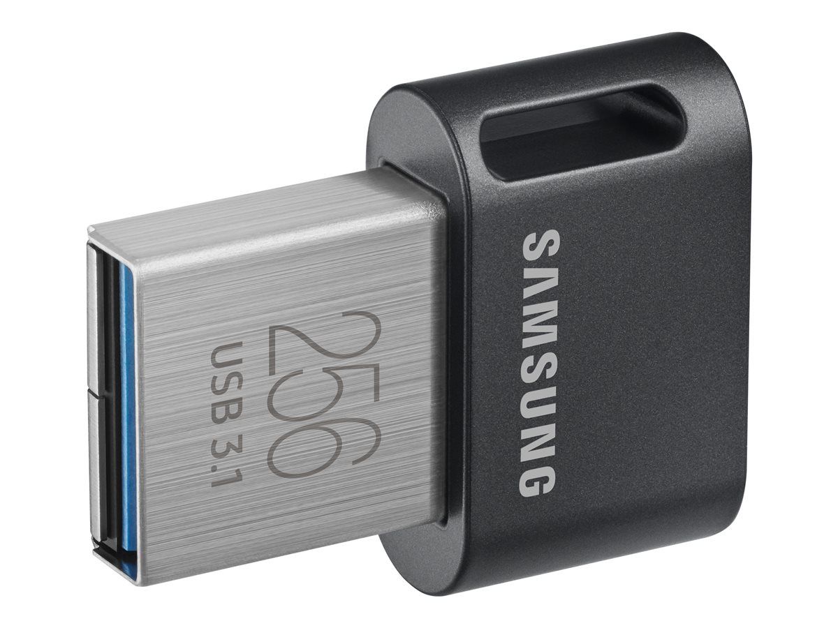 MEMORIE USB SAMSUNG 256 GB, USB 3.1, profil mic, carcasa metalica, negru, 