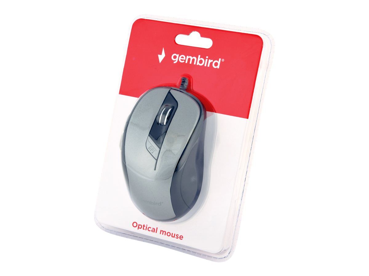 GEMBIRD MUS-6B-01-BG Gembird optical mouse MUS-6B-01-BG 1600 DPI USB Black spacegrey_1
