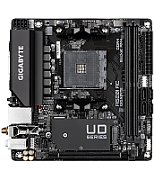 Placa de baza Gigabyte A520I AC AM4 DDR4, 2x sloturi RAM, max. 64GB, frecventa maxima suportata 5300MHz, 1x DisplayPort, 1x HDMI, 1x PCIe x16, 1x M.2, 4x conectori SATA 6GB/s, 1x LAN 1Gbps, WIFI, Bluetooth 4.2, microATX_1