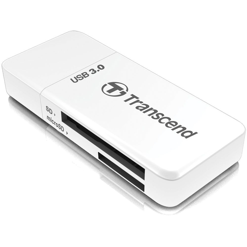 TRANSCEND TS-RDF5W Transcend card reader USB 3.1 Gen 1 SD/microSD, white_1