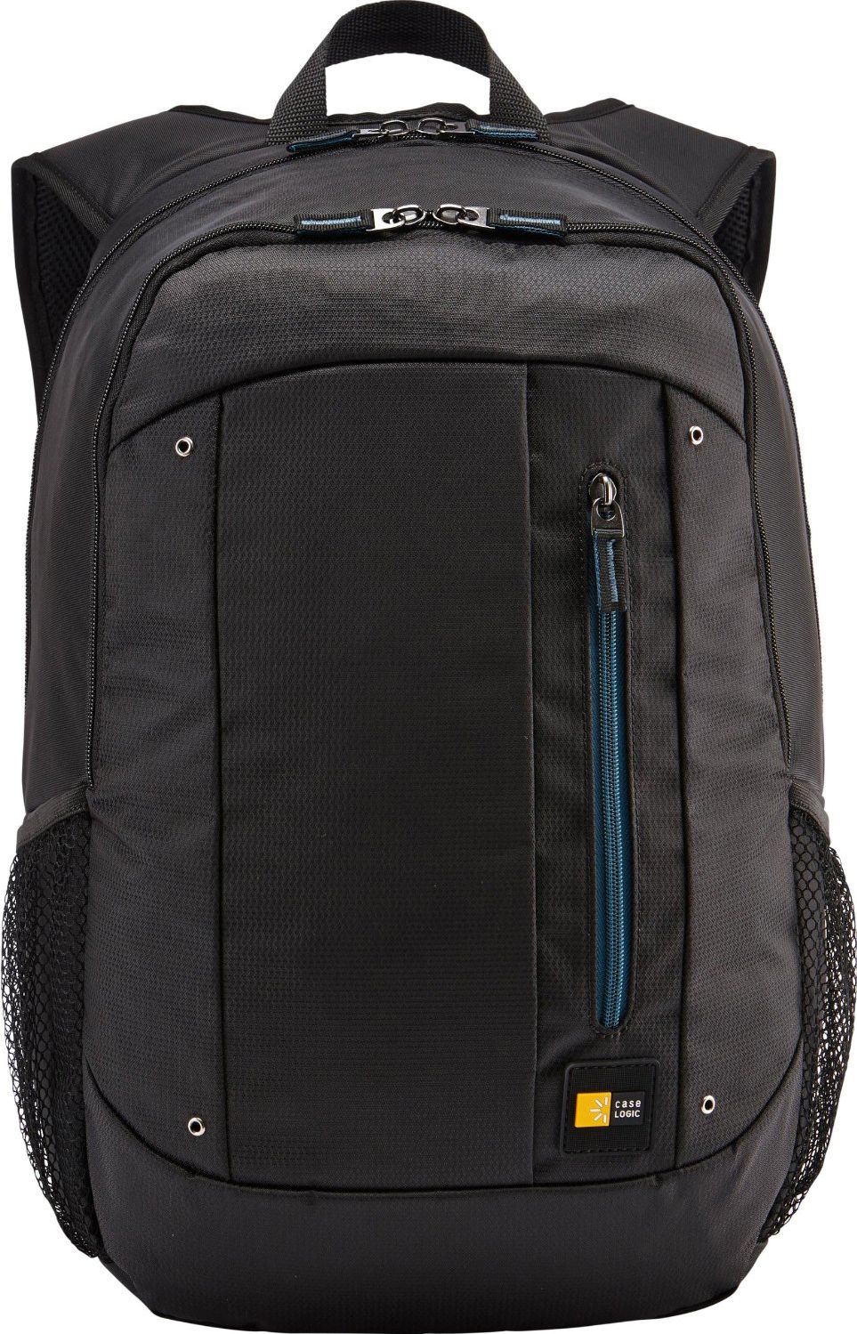 RUCSAC CASE LOGIC, pt. notebook de max. 15.6 inch, 2 compartimente, buzunar frontal | buzunar lateral x 2, waterproof, poliester, negru,  WMBP-115 BLACK 4PK - 532330