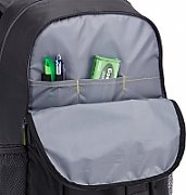 RUCSAC CASE LOGIC, pt. notebook de max. 15.6 inch, 2 compartimente, buzunar frontal | buzunar lateral x 2, waterproof, poliester, negru,  WMBP-115 BLACK 4PK - 532330