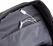 RUCSAC CASE LOGIC, pt. notebook de max. 15.6 inch, 2 compartimente, buzunar frontal | buzunar lateral x 2, waterproof, poliester, negru,  WMBP-115 BLACK 4PK - 532330