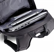 RUCSAC CASE LOGIC, pt. notebook de max. 15.6 inch, 2 compartimente, buzunar frontal | buzunar lateral x 2, waterproof, poliester, negru,  WMBP-115 BLACK 4PK - 532330