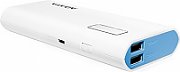 POWER BANK ADATA 20000mAh, Quick Charge 3.0 + PD 18W, 2 x USB &amp; 1 x USB-C, digital display pt. status baterie, P20000QCD 20.000 mAh, total 3A, white, 