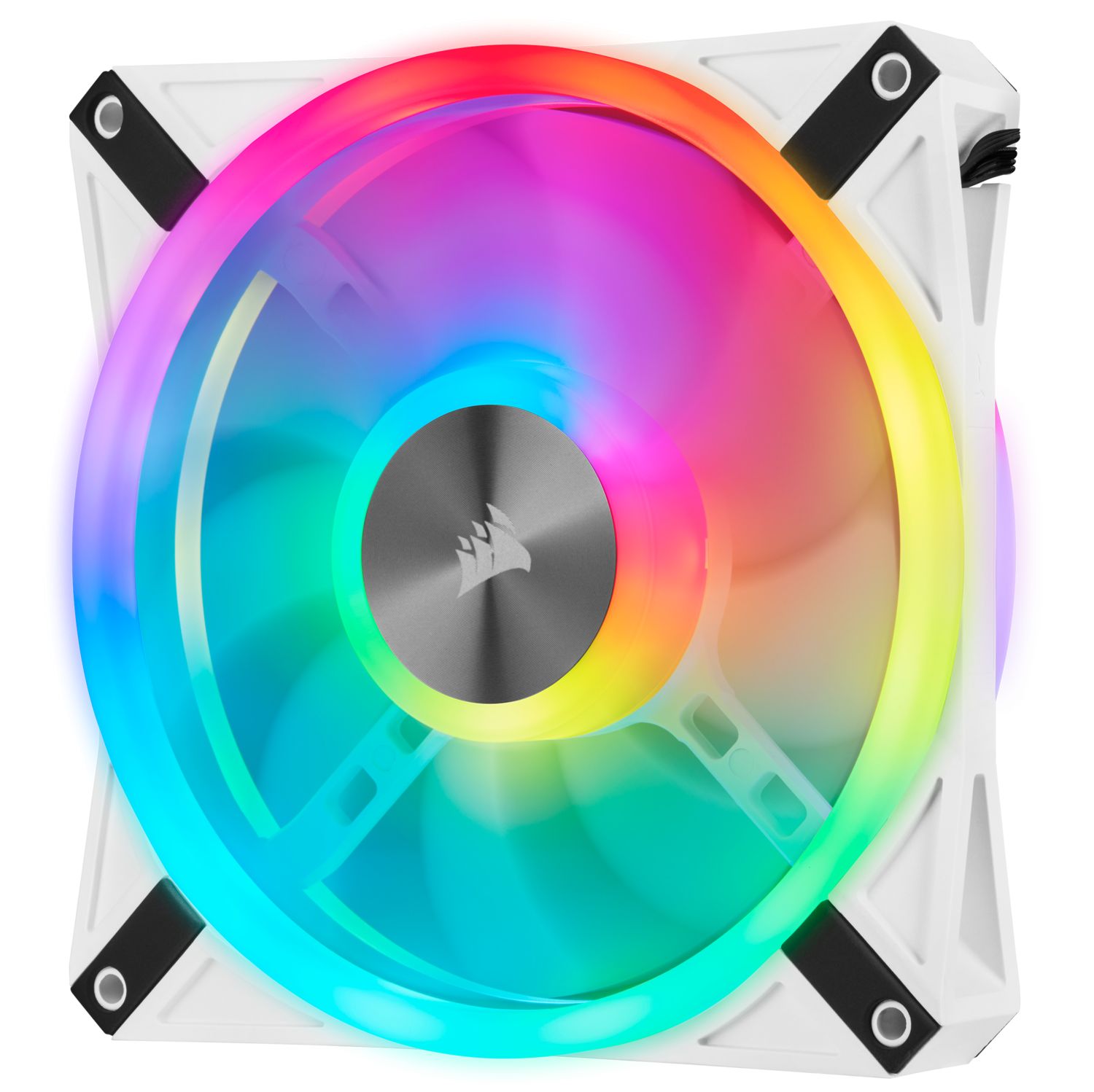 iCUE QL140 RGB 140mm RGB PWM White Dual Fan Kit with Lighting Node CORE_7