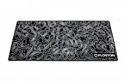 TOPOGRAPHIC, 90 x 40cm, baza cauciucata, suprafata textila, margini cusute, Negru