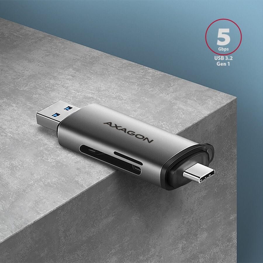 CRE-SAC, Citittor carduri Extern USB 3.2 Gen1 Tip C+Tip A la SD/microSD_3