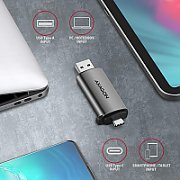 CRE-SAC, Citittor carduri Extern USB 3.2 Gen1 Tip C+Tip A la SD/microSD_7