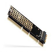 Adaptor NVME PCEM2-1U, PCI-E 3.0 16x - M.2 SSD NVMe, SSD pana la 80 mm, low profile 1U_1