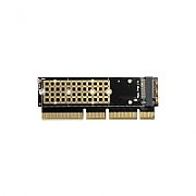 Adaptor NVME PCEM2-1U, PCI-E 3.0 16x - M.2 SSD NVMe, SSD pana la 80 mm, low profile 1U_2