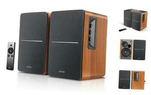 BOXE EDIFIER 2.0, RMS:  42W (2 x 21W), telecomanda wireless, volum, bass, treble, sub-out, brown, 