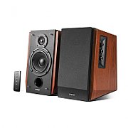 BOXE EDIFIER 2.0, RMS:  66W (2 x 15W, 2 x 18W), bluetooth telecomanda wireless, volum, bass, treble,  dual RCA, sub-out, brown, 