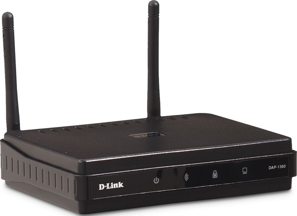 Wireless Access point D-Link DAP-2020, 802.11n/g/b wireless LAN, One 10/100BASE-TX Ethernet LAN port, Two 5 dBi gain detachable omni- directional antennas with RP-SMA connector, 2.4 to 2.4835 GHz , Wireless speeds of up to 300 Mbps_2