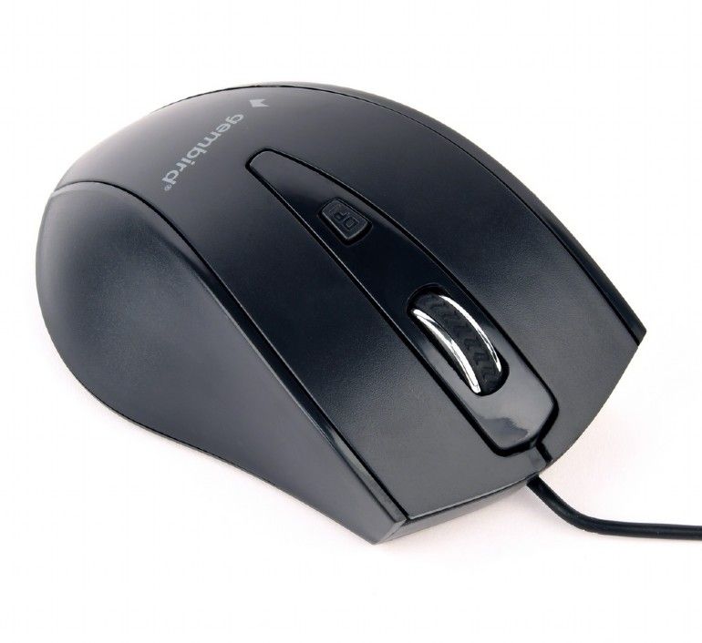 GEMBIRD MUS-4B-02 optical mouse MUS-4B-02 1200 DPI USB Black 1.35m cable length_2