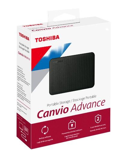 TOSHIBA Canvio Advance 4TB 2.5inch External Hard Drive USB 3.2 Gen1 Black_2