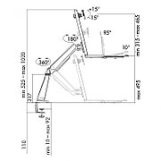 SUPORT de birou LOGILINK, pt 1 TV/monitor plat, diag. max 32 inch, rotatie, inclinare, pivotare, max 8 kg,  BP0040