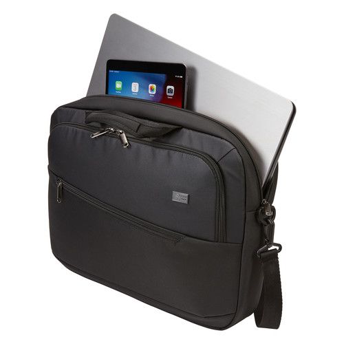 GEANTA CASE LOGIC, pt. notebook de max. 15.6 inch, 1 compartiment, buzunar frontal x 2, poliester, negru, 