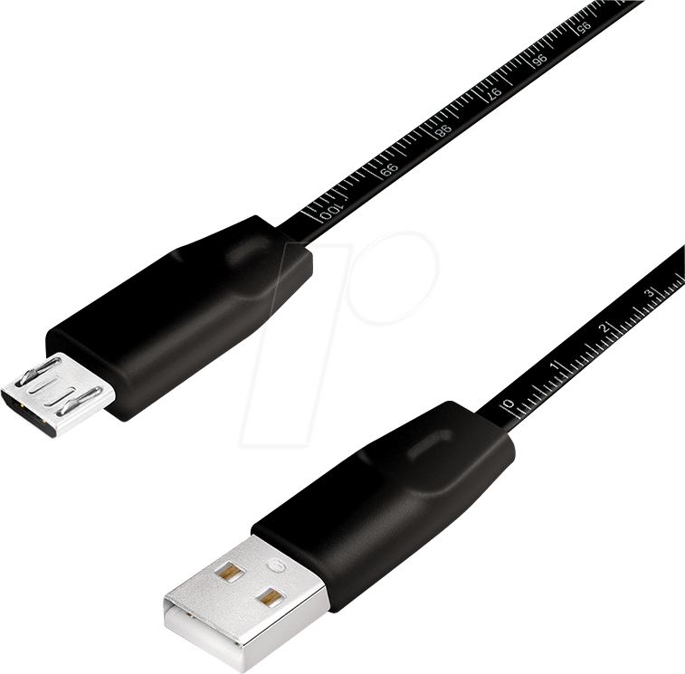 USB 2.0 Cable, AM to Micro BM, metric print cable, 1m 