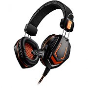 CANYON Gaming headset 3.5mm jack with microphone and volume control, with 2in1 3.5mm adapter, cable 2M, Black, 0.36kg_1