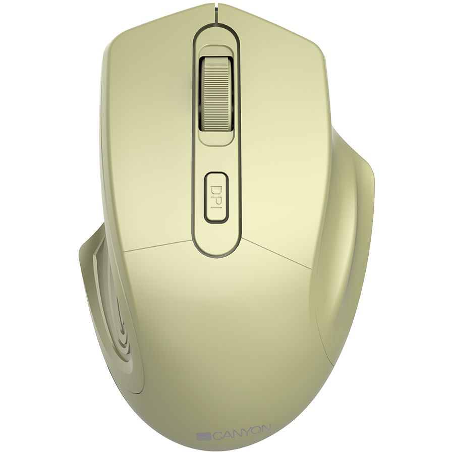 CANYON 2.4GHz Wireless Optical Mouse with 4 buttons, DPI 800/1200/1600, Golden, 115*77*38mm, 0.064kg