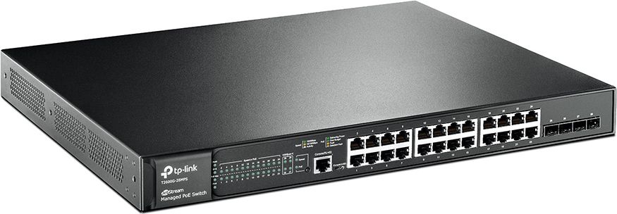 TP-LINK TL-SL2428P Smart Switch 24 PoE+ 10/100Mbps + 4 Gigabit RJ45 + 2 Combo SFP Slots 250W budget_2