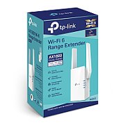 TP-link AX1800 Wi-Fi Range Extender, RE605X, 2* external antenna, 1 X Gigabit Ethernet Port, Wireless Standards- IEEE 802.11a/n/ac/ax 5GHz, IEEE 802.11b/g/n/x 2.4GHz, 2.4GHz and 5GHz, 574 Mbps at 2.4GHz, 1201 Mbps at 5GHz._9