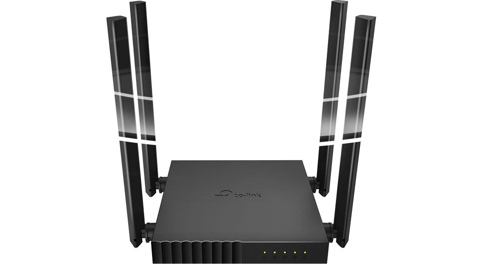 ROUTER TP-LINK wireless 1200Mbps, 4 porturi 10/100Mbps, 4 antene externe, Dual Band AC1200 