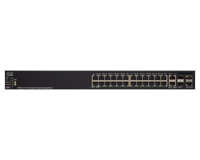 Cisco SG550X-24-K9 Managed L3 Gigabit Ethernet (10/100/1000) Black 1U_1