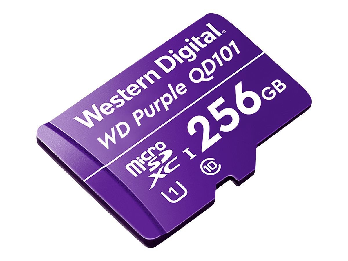 WD Purple 256GB Surveillance microSD XC Class - 10 UHS 1_2