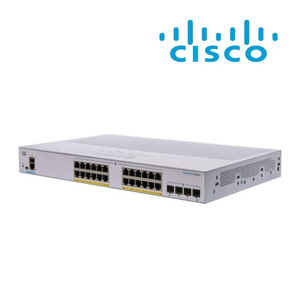 Cisco CBS350-24FP-4G-EU network switch Managed L2/L3 Gigabit Ethernet (10/100/1000) Silver_2