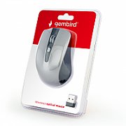 MOUSE GEMBIRD, PC sau NB, wireless, 2.4GHz, optic, 1600 dpi, butoane/scroll 4/1, , negru / gri, 