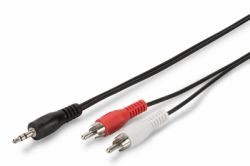 ASSMANN Audio adapter cable stereo 3.5mm - 2x RCA 2.50m CCS 2x0.10/10 shielded M/M black_2